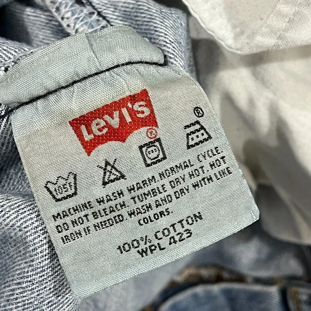 Vtg Levi's 501 XX Jeans Men 32x32* Straight Leg Button Fly Denim 90s Distressed‎